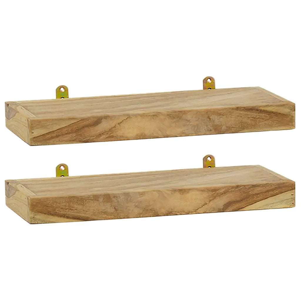 Mensole da Parete 2 pz 40x15x6 cm in Legno Massello di Teak cod mxl 64127