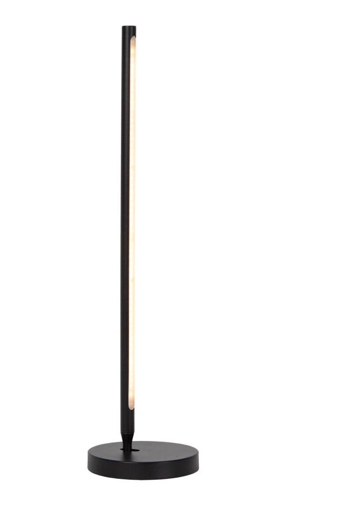 Lampada da scrivania LED integrata nera FINAN Lucide