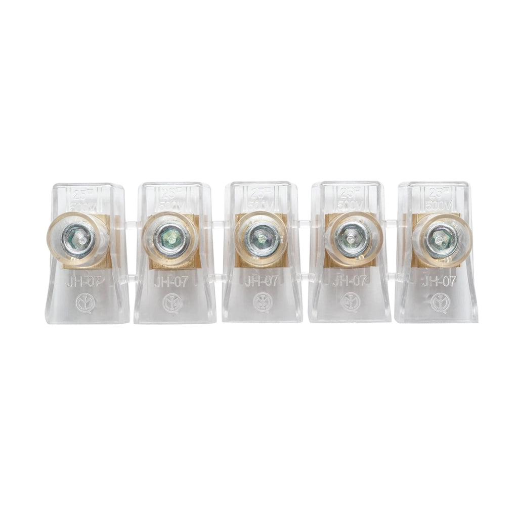 Morsetto per corda 101A 500V, 5 poli 25mm Leader