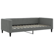 Letto singolo | Letto per adulti | Letto da Giorno Grigio Scuro 100x200 cm in Tessuto