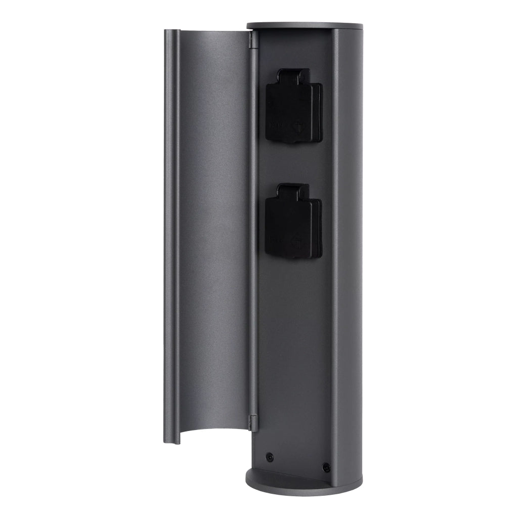 Lucide POWERPOINT colonnina presa 2x2000W IP44 antracite