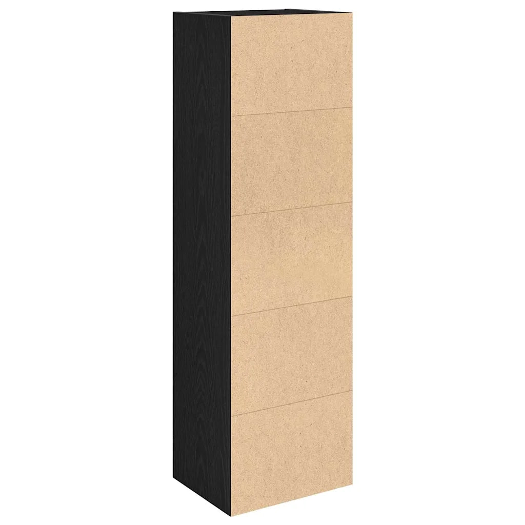 Libreria Rovere Nero 31x24x102 cm in Legno Multistrato 860338