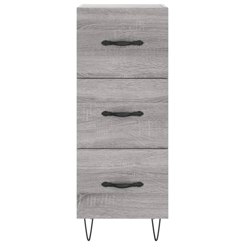 Buffet credenza cassettiera armadio mobile contenitore organizer cucina soggiorno Sonoma 34,5 x 34 x 90 cm legno ingegnerizzato grigio 02_0036340
