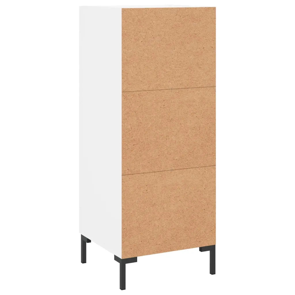 Credenza-Buffet-Armadio da cucina Bianca 34,5x34x90 cm in Legno Multistrato 247168