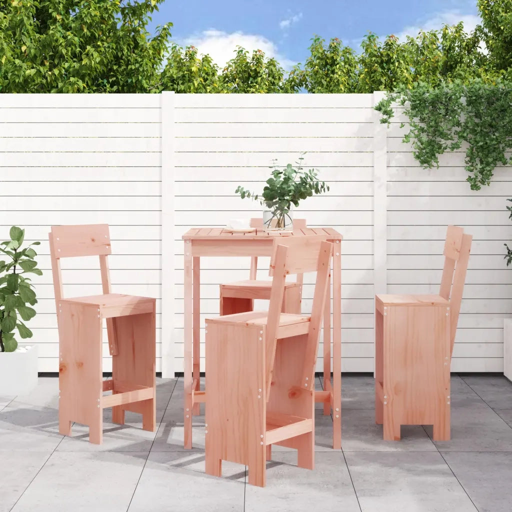 Set da Bar da Giardino 5 pz | Set Salotto da Giardino in Legno Massello di Douglas