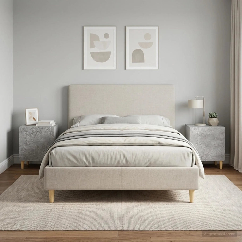 Comodino 2 pcs Grigio Cemento 43 x 34,5 x 50 cm 895032