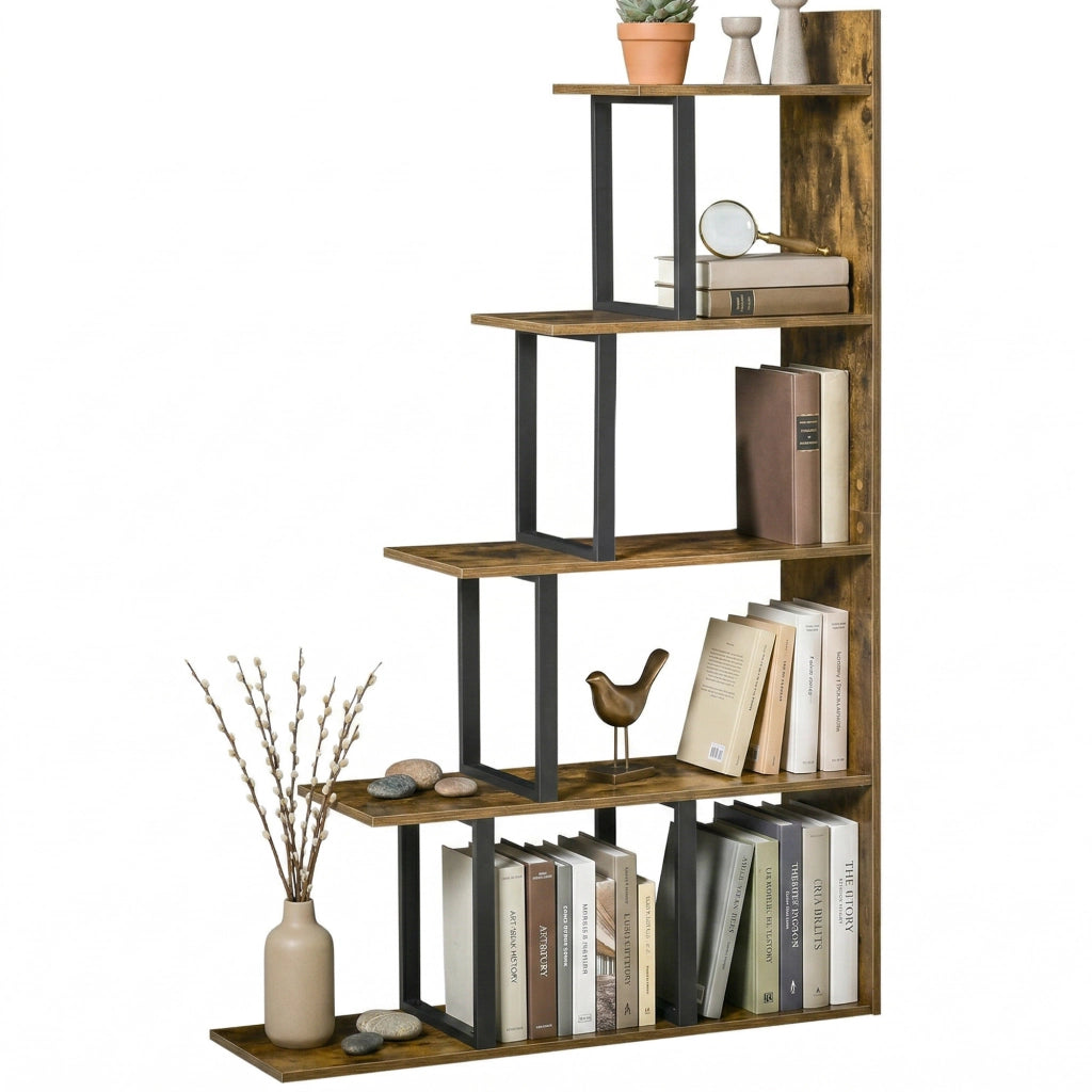 Libreria Stile Vintage/Industriale in Truciolato 102x30x160cm