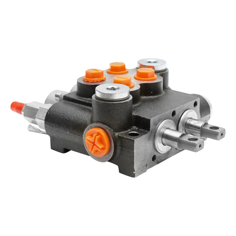 Distributore idraulico con 2 leve, lunghezza cavo 2m pressione 250 bar portata 40L/min