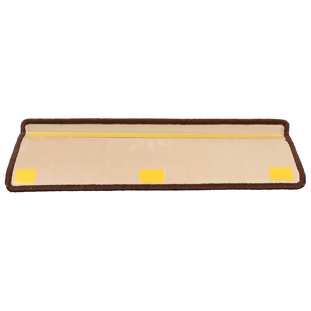 Tappetini per Scale Autoadesivi 10 pz 65x25 cm Marroni cod mxl 78615