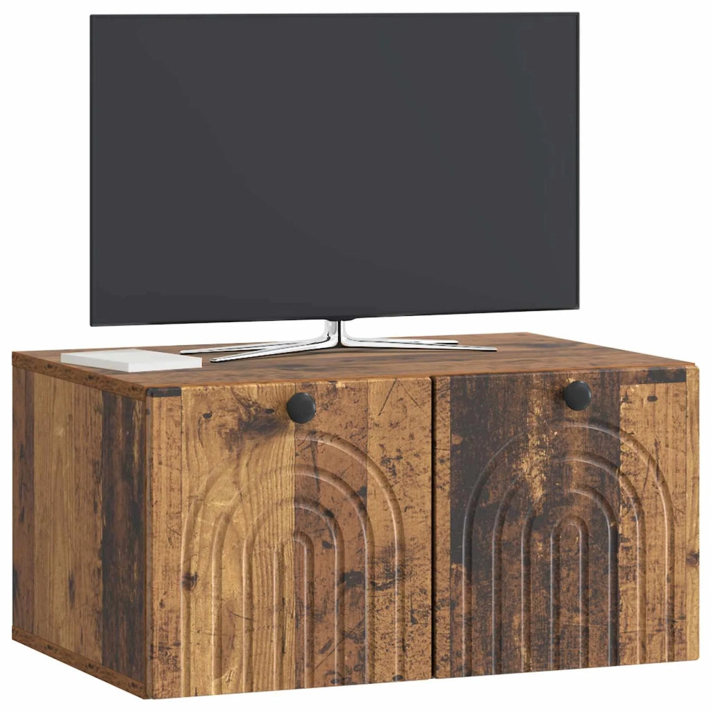 Mobile Porta TV da Muro Legno antico 59,5 x 41 x 30 cm 898173