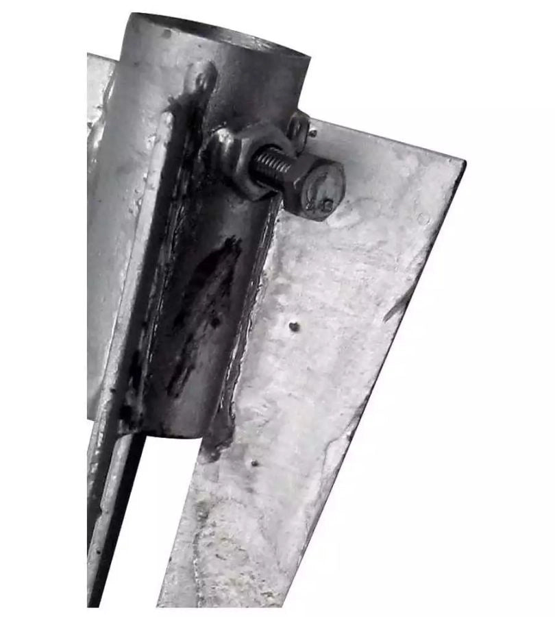 PUNTALE IN METALLO ZINCATO PER RECINZIONI PER PALI DIAMETRO 3,4X50 CM