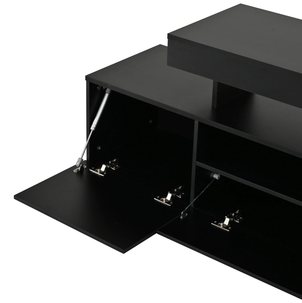 Mobile TV lucido con LED e ampio spazio contenitivo