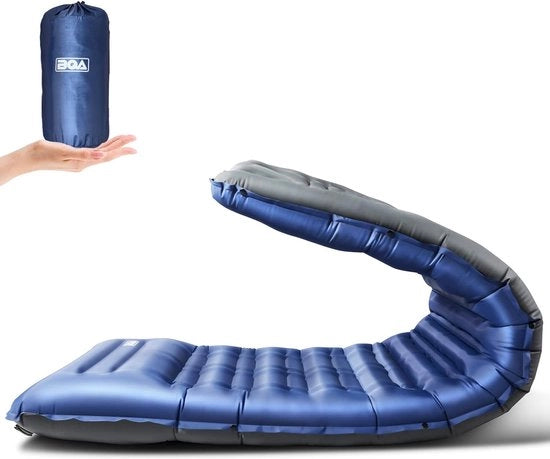 Schiacciapatente per campeggio, matrice extra spessa, autoinflante, 10 cm letto gonfiabile, campeggio, materasso per esterno, ultraleggero, idrorepellente, impermeabile e antiscivolo