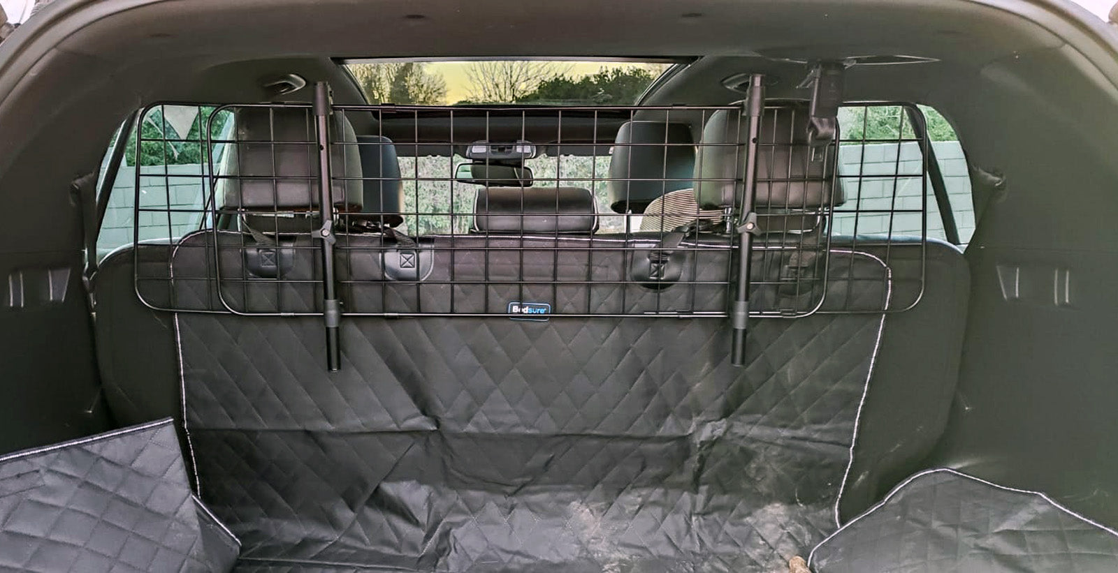 Griglia divisoria per auto regolabile in altezza e larghezza, modello D