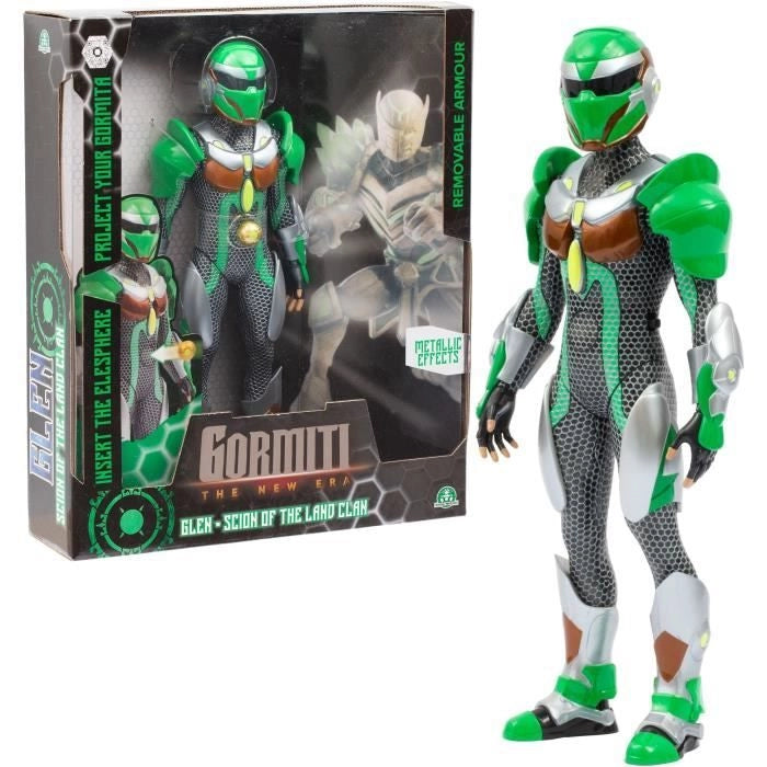 Figura articolata - GORMITI - Scion con proiettore di Terra - Glen - 27 cm - da 4 anni - GRV054