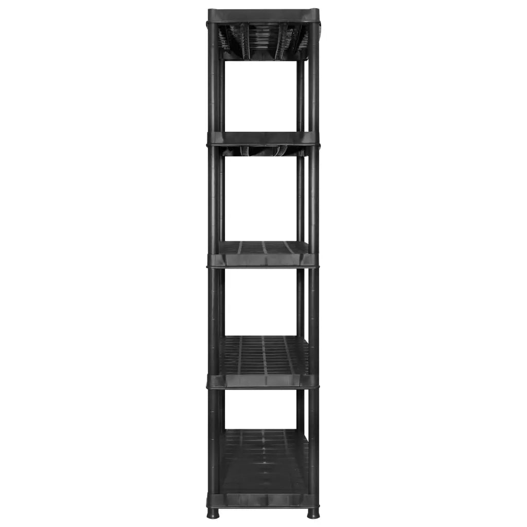 Scaffale a 5 Ripiani Nero 170x40x185 cm in Plastica cod mxl 40685