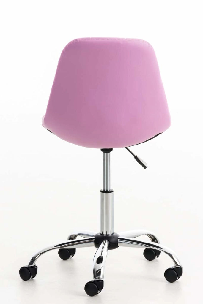 Sedia da ufficio Emil in similpelle rosa