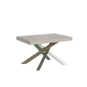 Tavolo allungabile 140/244x90 cm Volantis cashmere gambe multicolore 4/A