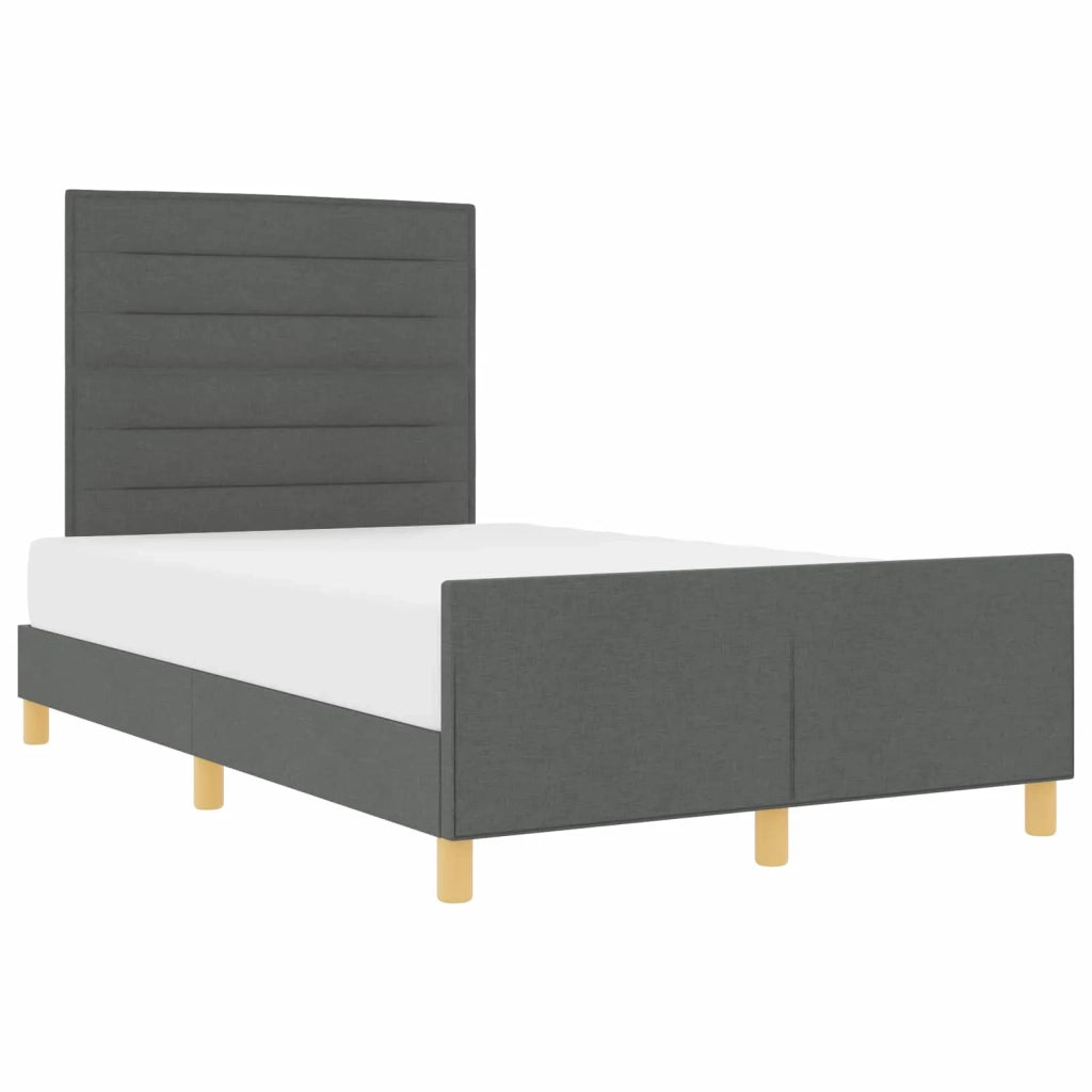 Struttura del letto-Giroletto Grigio scuro 120 x 190 cm Tessuto 367000