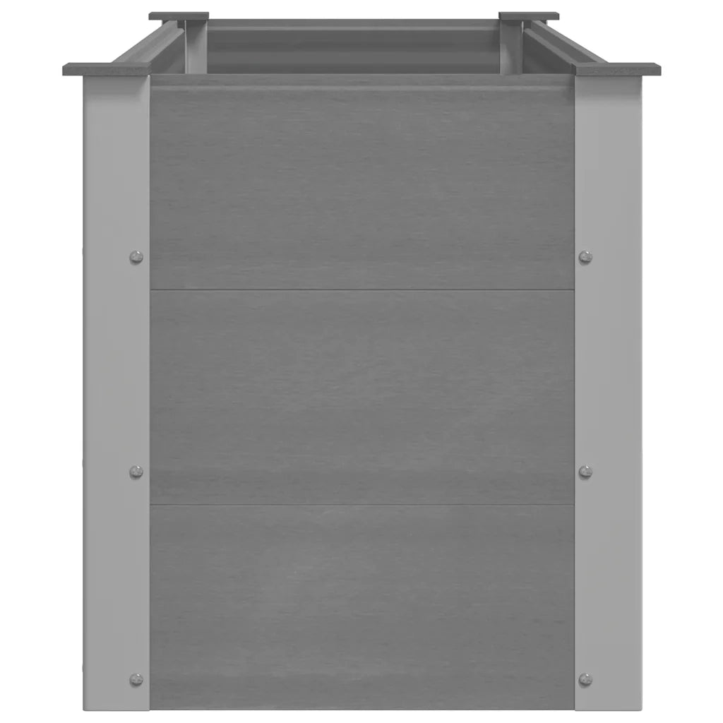 Letto Rialzato da Giardino in WPC 150x50x54 cm Grigio cod mxl 53909