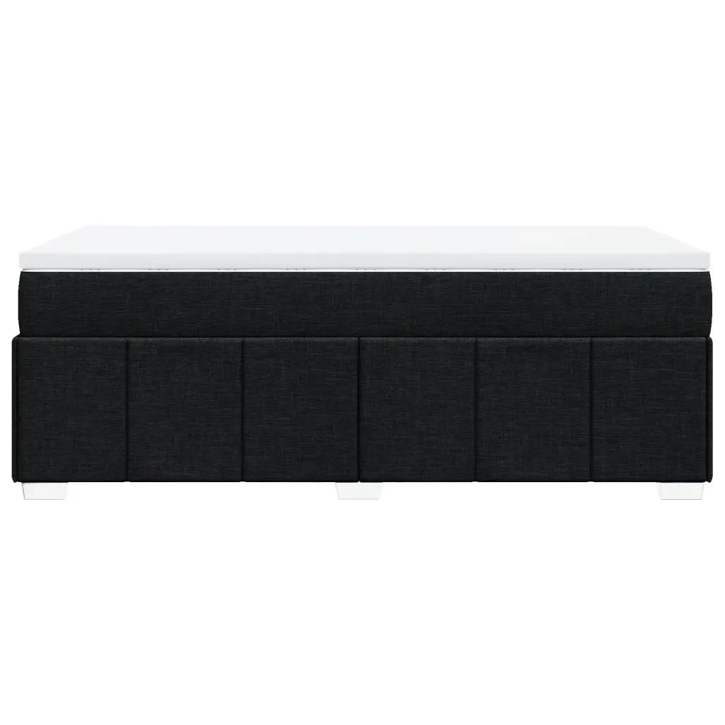 Giroletto a Molle con Materasso Nero 90x200 cm in Tessuto 3285444