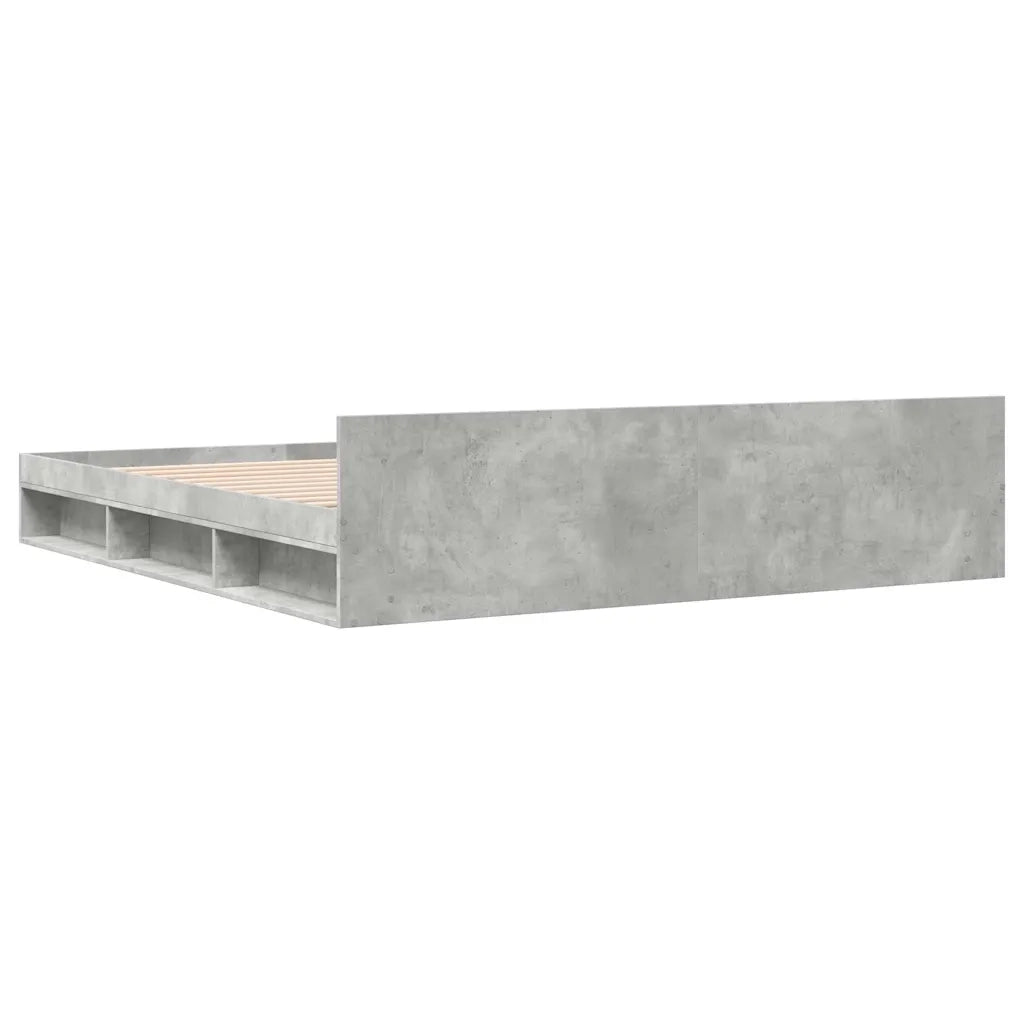 Giroletto Cassetti Grigio Cemento 180x200 cm Legno Multistrato 3280730