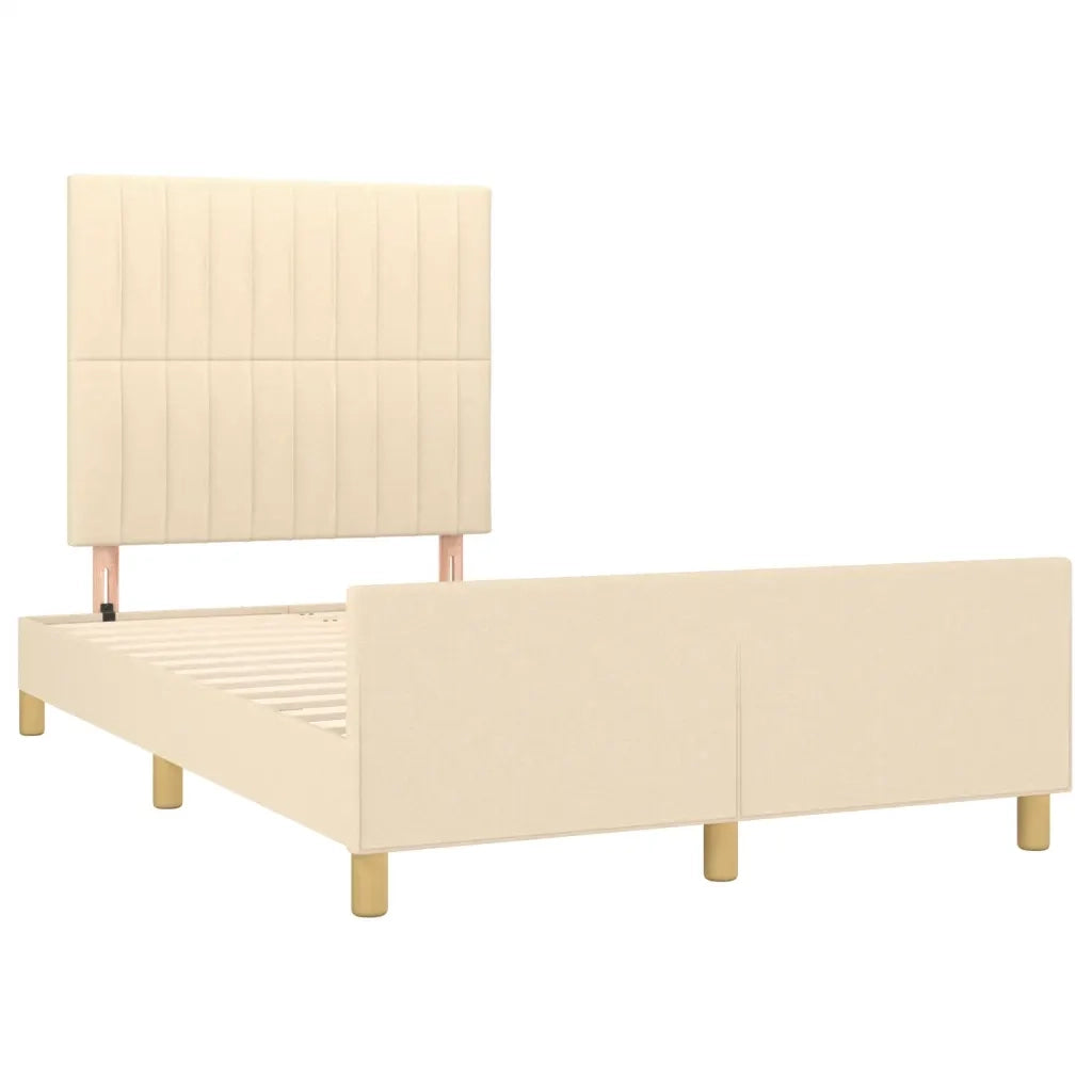 Giroletto senza Materasso Crema 120x190cm in Tessuto