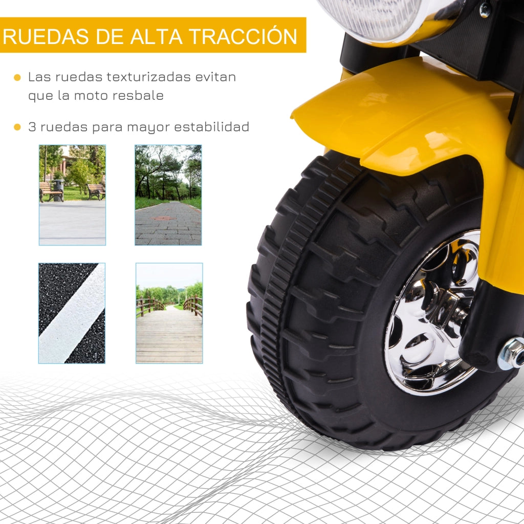 Moto Elettrica per Bambini ¨C zephmum ¨C 72x57x56 cm Giallo