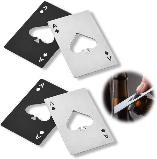 Apri-bottiglia Ultradun - Set da 4 - Leggero - Portatile - Adatto per Birra/ Succo - Regalo Originale - Apri-bottiglia