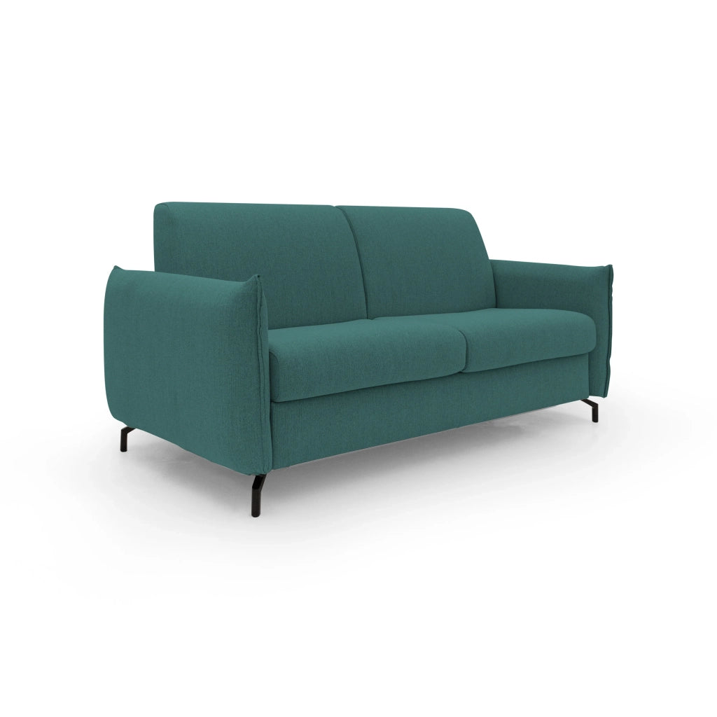 Scarlet Divano letto in tessuto misto cotone impermeabile T19 215 cm (mat.160x197) petrolio