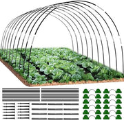 Set di archi in fibra di vetro per tunnel di vetro per giardino, tunnel di vetro, tunnel per serra, 18 pezzi.