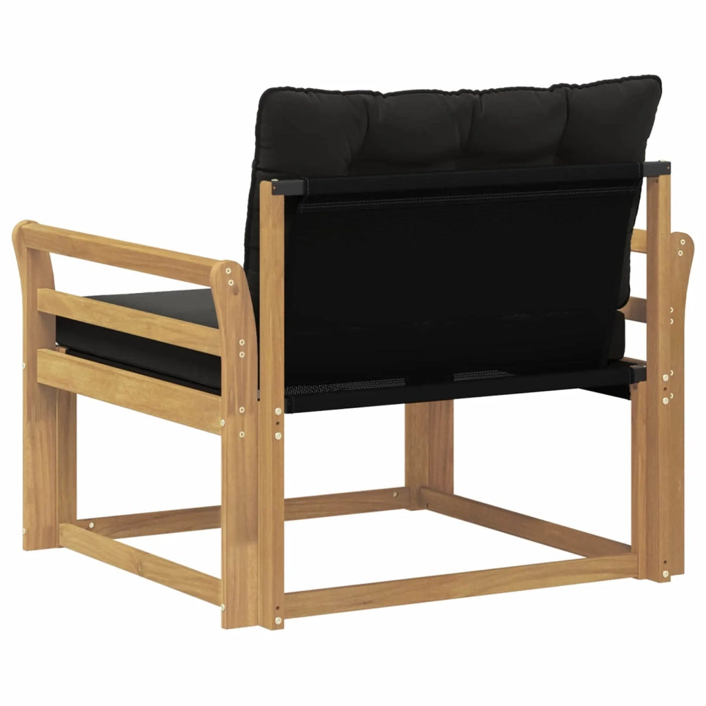 Set di divani da esterno-Sofa da giardino Legno di Acacia Massello e Textilene 732841