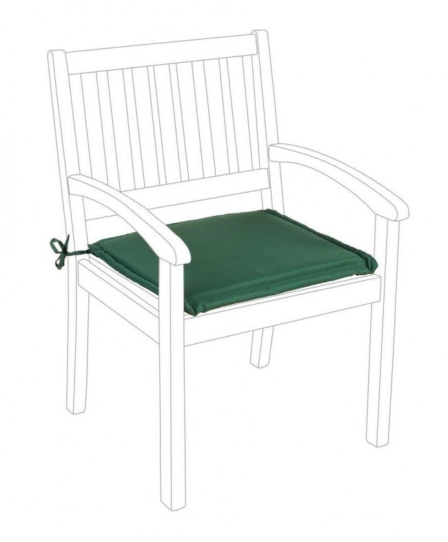 Cuscino Poly180 Verde Scuro per Poltrona in Tessuto per Esterno