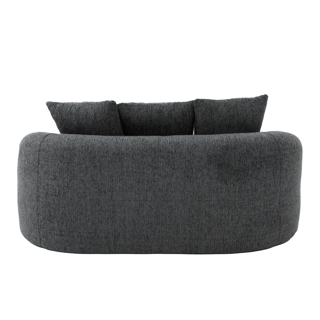 Divano 2 Posti Velluto con Cuscini ¨C MINIMAL ¨C Chenille, Design Compatto