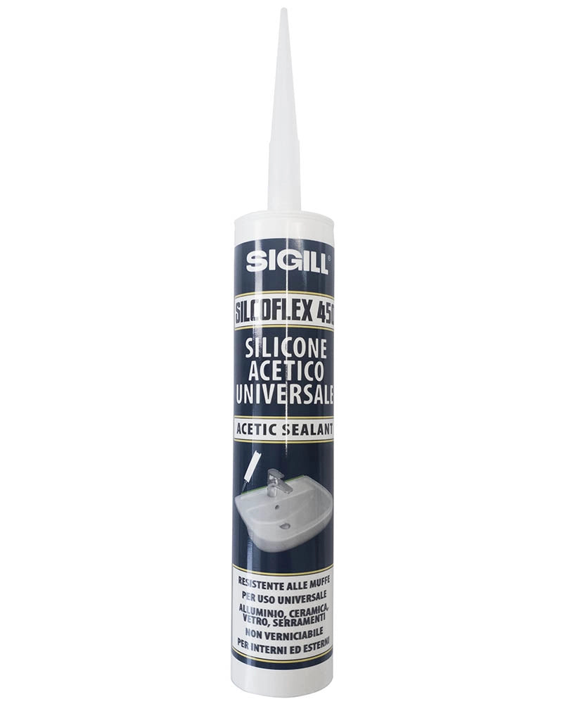 Silicone 280 ml. universale sanitario trasparente acetico