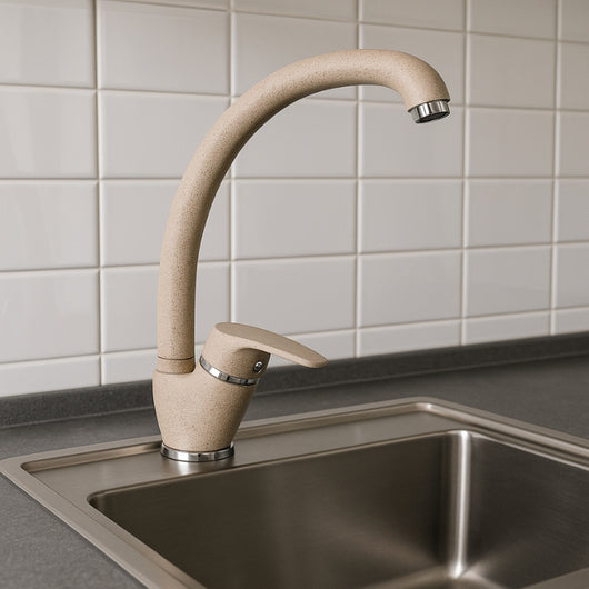 Ogomondo miscelatore oslo orientabile ottone colorato per lavello cucina *** finitura- avena 2, confezione 1