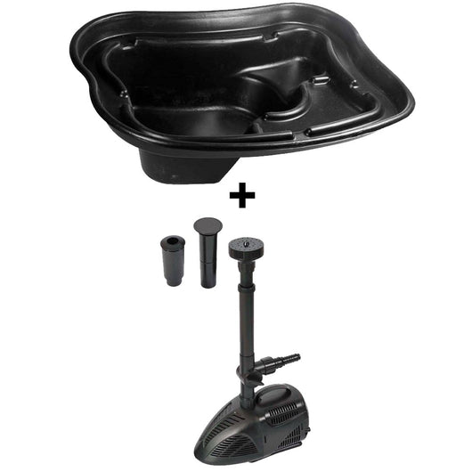 Set laghetto per giardino da 1000 lt e pompa per laghetto vx 2000 litri/h laghetto magic