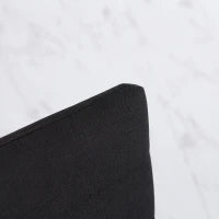 Set 4 Sedie Imbottite per Soggiorno o Sala da Pranzo, Sedie da Cucina Moderne, in Metallo e Tessuto Nero