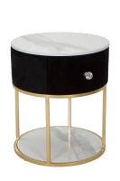 Comodino Montpellier Nero cm Ø 42X48