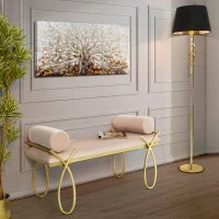 Panca Ribbon Rosa Cm 112,5X49X53