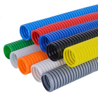 Tubo corrugato cavi elettrici pieghevole pvc autoestinguente *** diametro 20 millimetri, colore verde, lunghezza metr...