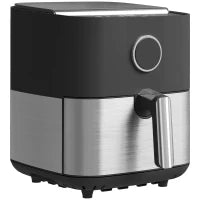 Friggitrice ad Aria da 8L, Air Fryer 1700W con 8 Programmi e Circolazione Aria Calda a 360°, Display LED, Nero