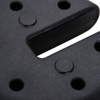 Set di 4 Pesi Rotondi per il Fissaggio per Gazebo Tendone Tenda Ø 25 x 6H cm HDPE Nero