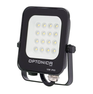 Proiettore led 10 watt slim metallo nero ip65 equivalente 66 watt temperatura colore lampada 4500k bianco naturale