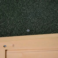 Casetta da Giardino in Legno di Abete con Tetto Impermeabile e 2 Mensole, 75x56x115 cm