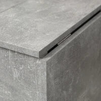 Tavolo Pieghevole in Legno per 4-6 Persone con Ruote, 75x140x74cm, Grigio