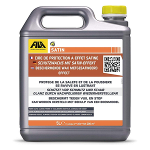 Satin cera protettiva satinata per pavimenti in pietra e cotto 5 litri