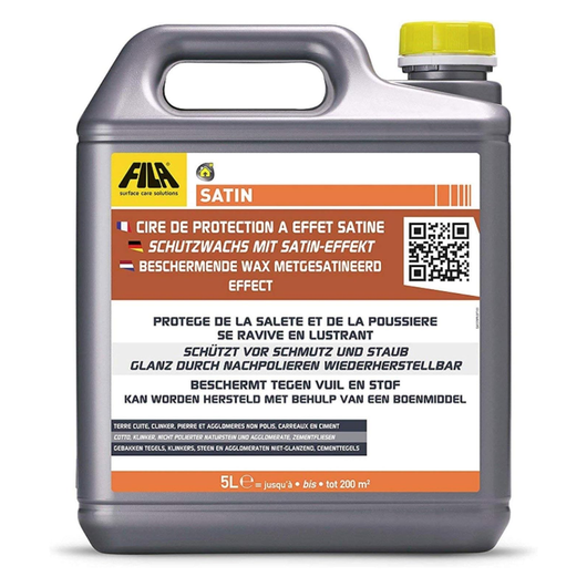 Satin cera protettiva satinata per pavimenti in pietra e cotto 5 litri