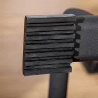 Set 2 Barre Parallele in Acciaio con Impugnatura in EPE Antiscivolo, 36x25x20 cm, Nero