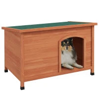 Cuccia per Cani Cuccia per Cani in Legno Cuccia per Cani XXL, 100 cm x 65.5 cm x 68 cm, Arancione